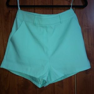 Mint green shorts! Never before worn